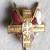 RARE EPINGLETTE INSIGNE ANCIEN DORE CROIX DRAPEAUX DRAPEAU RUSSE POLOGNE RUSSIE POLONAIS PINS PIN S MILITAIRE MILITARIA - Autres & Non Classés