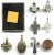 Lot Of 15 Religious Crucifixes, Crosses, Icon From Jerusalem Collection, All New, ALL DIFFERENT - Religion & Esotericism