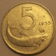 1955 - Italia 5 Lire   ----- - 5 Lire