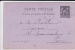 1885 - SAGE - CARTE POSTALE ENTIER Avec REPIQUAGE PRIVE De PARIS - Overprinter Postcards (before 1995)