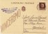 CASTELVETRANO  /  MONREALE - Card_ Cartolina Pubblicitaria "Rappr. Ass. G. DI STEFANO " 1943  - Cent. 30 Isolato - Publicité