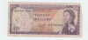 East Caribbean States 20 Dollars 1965 VG P 15h  15 H - East Carribeans