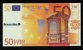 50 Euros POLYMER Note "BOURRELIER" Billet Scolaire, Training, Type B = Size 126 X 70, RRRRR, UNC Extrem Scarce!!! - Other & Unclassified