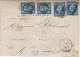 1860 - ENVELOPPE De LAVAL Pour MAYENNE Avec 4x20c - 1853-1860 Napoleon III