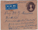 INDIA - 1947 - ENVELOPPE ENTIER POSTAL Par AVION De BOMBAY Pour ZÜRICH (SUISSE) - 1936-47 Koning George VI