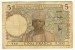 Afrique Occidentale  -  West Africa  -   5 Francs  -  12/3/36  -  Chiffre Bleu-noir  -  P. 21 - Otros – Africa