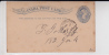 CANADA - 1892 - CARTE POSTALE ENTIER Avec REPIQUAGE PRIVE (BANK OF CANADA) De HAMILTON - 1860-1899 Victoria