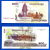 Cambodge Lot 10 X 100 Riels 2001 Neuf Uncirculated UNC Riel Uniquement Prix + Frais De Port Monument Ecole - Cambodia