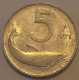 1971 - Italia 5 Lire   ----- - 5 Liras