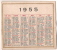 Calendrier Simple /Recto-Verso//1955      CAL51 - Autres & Non Classés
