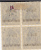 SAAR - YVERT N° 8 Avec VARIETE SURCHARGE DEPLACEE **/* - BLOC De 4 - Unused Stamps
