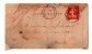 ENTIER POSTAL CARTE LETTRE Avec Correspondance : "Semeuse Lézignan Luc Sur Orbieu 1915  Ambulant Carcassonne à Toulouse" - Cartoline-lettere