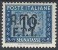 1947-49 TRIESTE A SEGNATASSE 2 RIGHE 10 LIRE MH * - RR10714 - Taxe