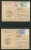 Germany Berlin (West) 1949 2 Post Card Mi 61-3 Special Cancel CV 500 Euro  Wolfgang Von Goethe - Covers & Documents
