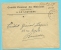 Brief Met Stempel  LA LOUVIERE Met Pen Geschreven  PORT PAYE  (noodstempel) - Fortune Cancels (1919)