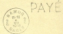 Brief Met Cirkelstempel NAMUR / NAMEN 2B  Met Stempel  PAYE (noodstempel) - Fortune Cancels (1919)