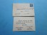 23-6-1947 Lettre Mignonnette + Faire Part De Naissance Chamalières, Lille, Clermont-Ferrand Cachet à Date OMEC LILLE 59 - 1921-1960: Periodo Moderno