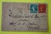 1923 Carte-lettre Entier Postal Postaux:type Semeuse Fond Plein 40c +timbre 10c Rajouté CAD Convoyeur Nancy Pr Marseille - Cartoline-lettere