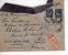 Lettre Recommandée De Pétrograd Pour Nice 1915 Avec Gros Cachet De Cire Rouge Au Verso - Storia Postale