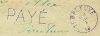 Brief Met Cirkelstempel TEMPLEUVE (19 Links) Met Stempel PAYE (noodstempel) Allen In VIOLET !!!! - Foruna (1919)