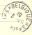 Kaart Met Rechthoekige Spoorwegstempel AUVELAIS (violet) Met Als Aankomst Stempel BELGIQUE / BELGIE 3  (noodstempel) - Noodstempels (1919)