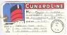 Cunard Line Luggage Tag , 1967 - Cargos