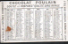 CHOCOLAT POULAIN - PARTITION DE LA RETRAITE DE CRIMEE - CALENDRIER 1883 - Small : ...-1900