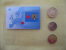 RUMANIA / ROMANIA / RUMÄNIEN  - BLISTER / SET ** 3 Monedas / Münzen / Coins 1999-2002  ** UNC COA Certificado Zertifikat - Rumania