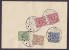 Denmark FÅBORG 30.8.1958 Debetseddel Franked W. Postage Due Stamps Portomarken Mi. 31, 36, 37, 38 (2 Scans) - Postage Due