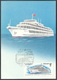 RUSSIA 1987 Maxi Card Maximum Set 3 RIVER SHIP BATEAU "PUSHKIN" Poet "GORKY" Writer "SOVETSKY SOYUZ" TRANSPORT 5766-68 - Cartoline Maximum