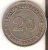 MONEDA DE PLATA DE STRAITS SETTLEMENTS DE 20 CENTS DEL AÑO 1927 (COIN) SILVER-ARGENT - Kolonies