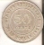 MONEDA DE PLATA DE STRAITS SETTLEMENTS DE 50 CENTS DEL AÑO 1921  (COIN) SILVER-ARGENT - Colonies