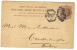 ENG100 - U.K. , Vittoria Intero  Per Costantinople (Turkey) Da London 11 Ap 1898 - Lettres & Documents