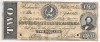 Billete Replica Of SPAIN,  2 Dolars 1864. Confederate States Of America - Divisa Confederada (1861-1864)