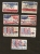 Z3-3. United States, USA Lot Set Of 7 - Air Mail - 1971 1974 Chrine Of Democracy 1976 Air Plane Globes Flag - 3a. 1961-… Afgestempeld
