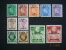 Brit. Occupation Of Italian Colonies 1948  Somalia Set Of 11 SGS10 To S20 MH See Notes - Somalië