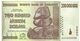 ZIMBABWE $200 MILLION BROWN ROCKS FRONT BUILDING BACK DATED 2008 VF READ DESCRIPTION CAREFULLY !!! - Simbabwe