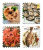 GASTRONOMY ( Croatian 4-stamp Self-adhesive Sheetlets MNH** ) SPIDER CRAB OYSTER Seashel Shell OCTOPUS GILTHEAD Fish - Coneshells