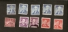 Z10-3. US, 1954 Set Of 10 - Monroe - Patrick Henry - Theodore Roosevelt - Independence Hall - Collezioni & Lotti