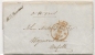 UK - VF 1845 VICTORIA ENTIRE Cancel ORANGE CROWN TYPE (used Between 1802-40) Contrary To REGULATIONS Used In 1845 - ...-1840 Vorläufer