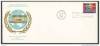 FDC Official WFUNA Cachet GOLD Embossed United Nations1967 Flags Pavillion WFUNA Emblem Verso - 1967 – Montreal (Canada)