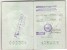 H PASSPORT SFRJ JUGOSLAVIA ZAGREB CROATIA  2 PAGES OF FULL STAMP - Historical Documents