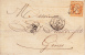 FRANCIA-ITALIABUSTA-LETTERA SCRITTA DA MARSEILLE X GENOVA NEL NOV 1865 TIMBRO RETRO- - 1849-1876: Periodo Classico