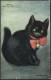 "Lucky Black Cat - Tinker Bell",   C1915.     'Chain Letter' Association!       Novelty-111 - Other & Unclassified