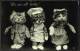 "We Are All Ready",  Three Anthropomorphic Kittens,  C1930.           Cat-312 - Chats