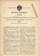 Original Patentschrift - Hutkoffer , Hut , 1898 , G. Schoenleber In Stuttgart , Hüte !!! - Hauben, Mützen, Hüte