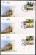 ISRAEL 2003 - Sc 1527/1529 - Villages Centenaries - Atlit - Givat-Ada - Kfar-Saba - A Set Of 3 Stamps With Tabs - FDC - Briefe U. Dokumente
