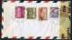 1943  Censored Air Mail Letter To USA   SC 380, 487,  C71, RA49 , RA53 - Equateur