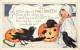 193493-Halloween, Whitney No WH13-5, Young Girl In Ghost Outfit, Scared Black Cat In JOL, Two Crows, Ghost Smoke - Halloween