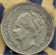 NERTHERLANDS 25 CENTS WREATH FRONT QUEEN HEAD BACK 1928 AG SILVER KM164 VF READ DESCRIPTION CAREFULLY !!! - 25 Centavos